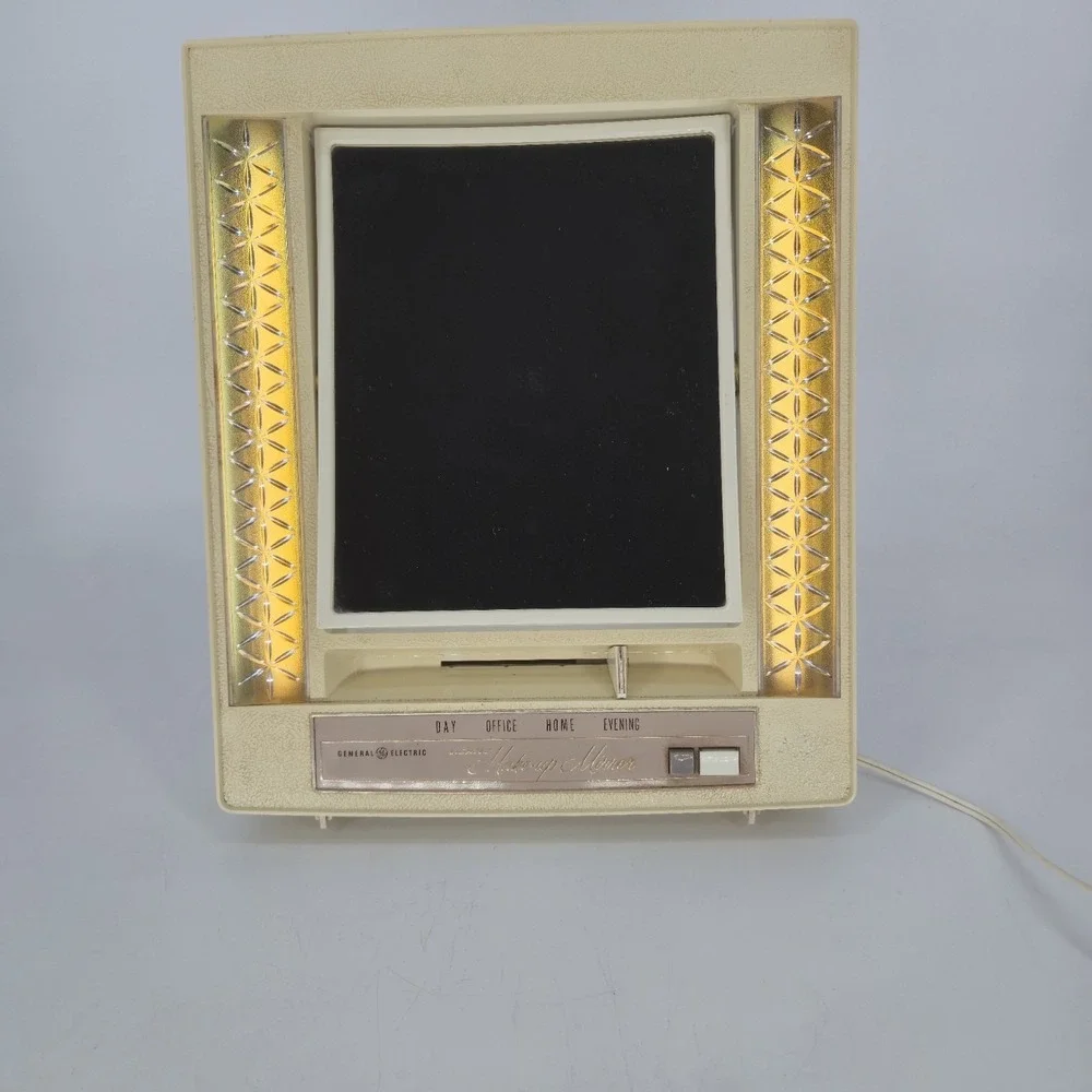 GE Lighted Makeup Mirror B11M-1 4 Modes 2 Magnification Vanity USA Vintage Works